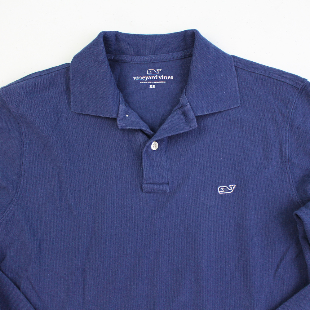 Vineyard Vines Long Sleeve Polo 100% Cotton sz XS